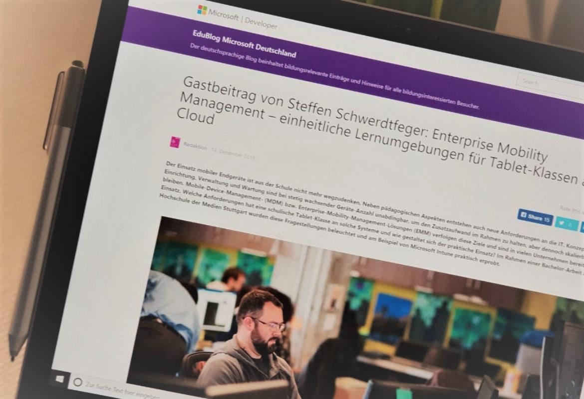 Gastbeitrag im EduBlog von Microsoft Deutschland zu EMM & MDM